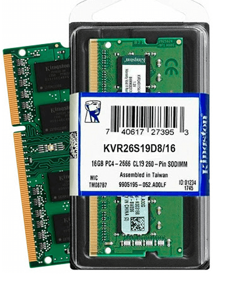 MEMORIA DDR4 KINGSTON 16GB 2666MHZ SODIMM PARA NOTEBOOK